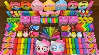 LIVE: RAINBOW SLIME!!! Mixing random into GLITTERS PIPING BAGS #199