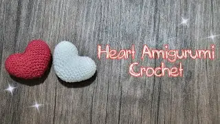Heart Amigurumi Crochet Tutorial | Easy Step by Step for Beginners ❤️🤍 #love #crochet #amigurumi 