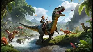 Row Row Your Dinosaur | Fun Dinosaur Song for Kids | Playful Movement Rhyme