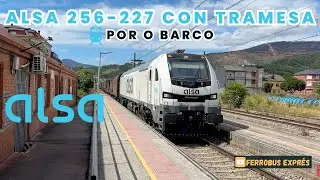 ALSA RAIL S-256-227 CON TRAMESA STEEL a su paso por O Barco