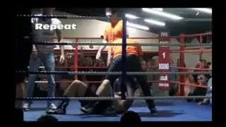 Referee slams fighter