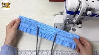 Sewing a Pants Waistband Using Elastic Thread &ndash; Step by Step✅