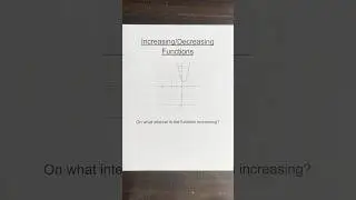 Change in Tandem: On what interval is this function increasing?  #apprecalculus #graphingfunctions