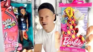 New Barbie Fashion vs Wild Hearts Crew Doll Charlie Lake vs HJT17 Mattel Unboxing Review Comparison