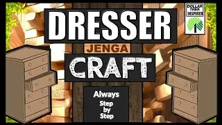 🟢UNIQUE TUMBLING TOWER BLOCKS DRESSER🟢CHANGEABLE EVERYDAY & SEASONAL CRAFTS🟢AFFORDABLE IDEAS🟢 #DIY