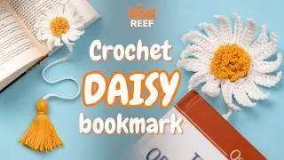 Easy Crochet Daisy Bookmark 🌼 Beginner Tutorial for Book Lovers