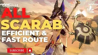 ALL Scarab Locations EFFICIENT & DETAILED ROUTE | Cyno Ascension Material | Genshin Impact
