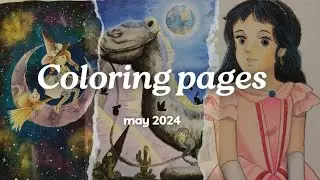 Coloring & Collage Pages May 2024⭐