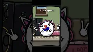 Zombies in Asia: Babyballs Apocalypse 4 ( kpop dancing south Korea ) #countryballs