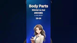 Learn Japanese: Essential Body Parts Vocabulary 19-24 | Speak Like a Native!