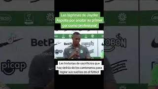 Las l&aacute;grimas de felicidad de Jayder Asprilla por anotar su primer gol como profesional