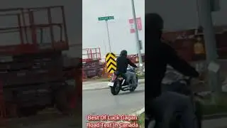 Best of Luck Gagan Going To Give Bike Road Test In Calgary Canada #Shorts