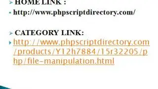 File Manipulation Scripts, PHP File Manipulation Scripts, PHP File Upload Script