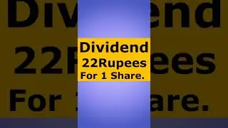 22 Rupees Dividend for 1 share, Record Date, Last Date #Shorts