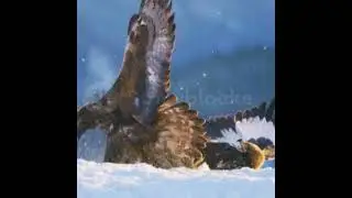 two eagle fighting each other #eagle