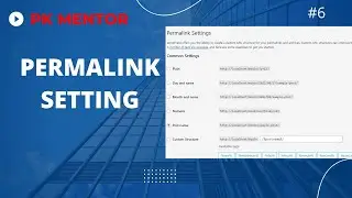 WordPress Permalink Setting| WordPress Tutorial for beginners