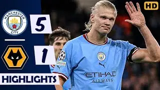 Man City vs Wolves (5-1) Haaland Hat trick All Goals Highlights | Premier League 2023/24