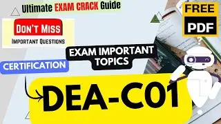 Amazon : AWS Certified Data Engineer  | Exam tips | Important Topic | Updated Course 2026 | Free PDF