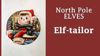 Elf-tailor #Coloring in 'North Pole Elves' #adultcoloring #christmascoloring