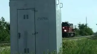 Indiana and Ohio SD40-2T Light Engine Move - Henry County Road L - 5-16-12