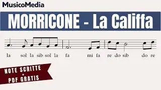 LA CALIFFA - E. Morricone - Spartito facile per flauto dolce