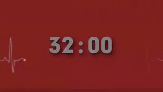 Heartbeat sound for shifting 32 minute countdown timer | Human heartbeat sound | sleep video