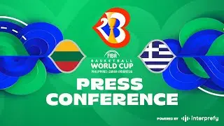 Lithuania v Greece - Press Conference | FIBA Basketball World Cup 2023