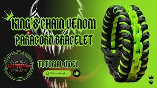 KING&rsquo;S CHAIN VENOM | Chain Core Paracord Bracelet Tutorial #paracordbracelet #diy #handmade #video
