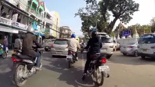 Traffic Jam... Setthathirath Road. Vientiane, Laos