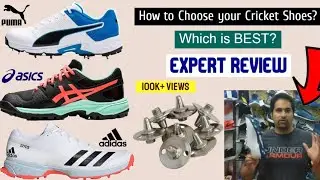 Cricket batting shoes overview- Asics, Puma and Adidas  #Cricketshoes #spikes