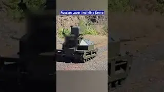 Russian Ground Drone Clear Mines With Laser!