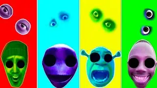 Wrong eyes 👀 Skibidi toilet and Dame TU cosita and Shrek and Tenge tenge