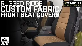 Jeep Wrangler Rugged Ridge Custom Fabric Front Seat Covers (1997-2002 TJ) Review & Install