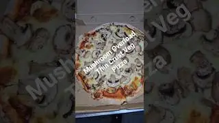 Fresh Mushroom Overload 🍄 | Veg Thin Crust Pizza | Schandis Goa