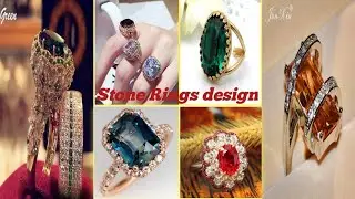 Latest gold stone rings design/Elegant Gold Stones Rings Design