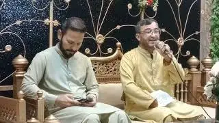 دعوت ولیمہ میں منقبت پیش کرتے ہوۓ 