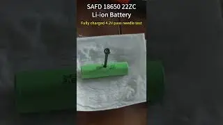 #battery #18650battery 18650 22ZC 3.6V 2200mAh Acupuncture test