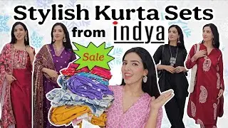 INDYA Kurta Set Haul 😍 | Honest Review | Ethnic Party Festive Daily Office Wear #indyahaul