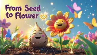 Tiny Seed&rsquo;s Big Adventure 🌱➡️🌸 | Growing Into a Flower Story for Kids