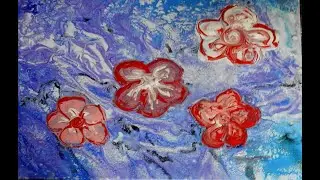 Expressionism Desert Rose Pour