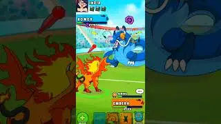 EMBERA🔥 VS XOMOX 🌊 IN DYNAMONS WORLD | RONIN | #shorts #gaming