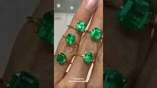 How to choose emerald quality? Example of top AAA quality asscher & square cut colombian emeralds