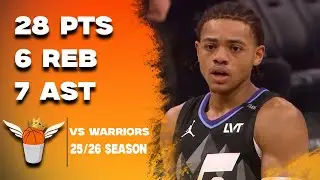 Keyonte George 28 Points/7 Assists vs Warriors Full Highlights! (11/24/2025)