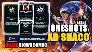 60% HP EXECUTE - AD Shaco ARENA ASSASSIN | League of Legends Gameplay