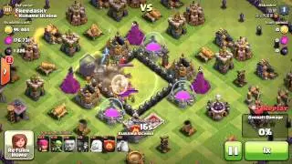 TROLL BASE DEFENSE WIN REPLAY | CLASH OF CLANS
