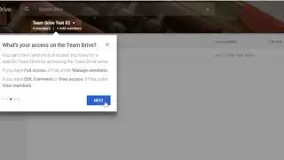 Team Drive Tutorial