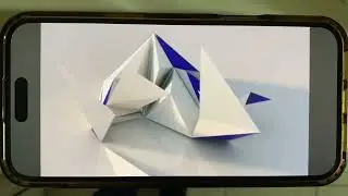 Origami paper Syfy Station identification rebrand 2 2009