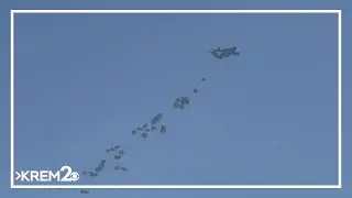 Humanitarian aid was seen being airdropped by international donors over the Gaza Strip on Wednesday
