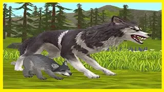 Jogo de Lobo Para Android - Ca&ccedil;ando Animais Para Alimentar Beb&ecirc; Lobo - WildCraft: Simula&ccedil;&atilde;o 3D