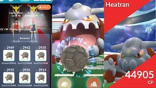 Original Rockstar! Golem vs Iron Head Heatran duo (no weather boost)
